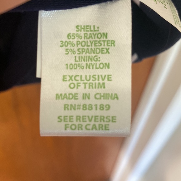 Lilly Pulitzer BRIELLA BRIGHT NAVY Johnny B Fit & Flare DRESS - Picture 9 of 14